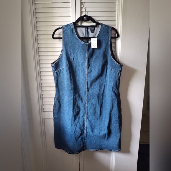 J. Crew Blue Denim Dress - Picture 1 of 4
